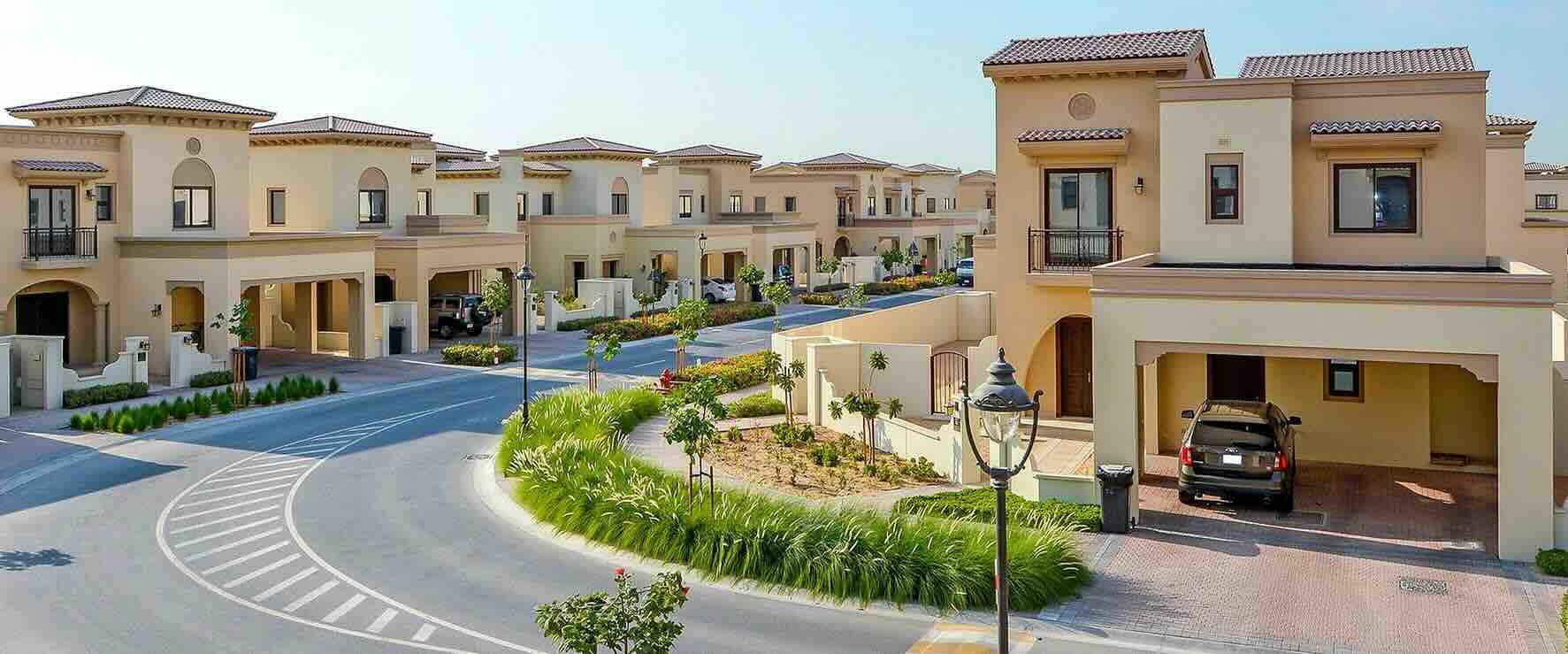 Arabian Ranches villas and greenery